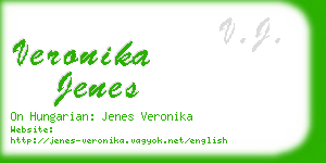 veronika jenes business card